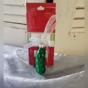 GANZ Christmas The Pickle Ornament Glass Start A New Family Tradition New In Box